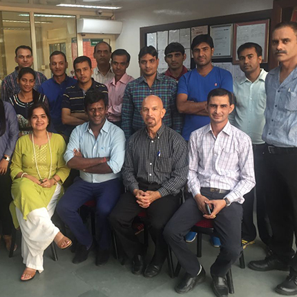 At B.Jain Manufacturing plant with Quality Team