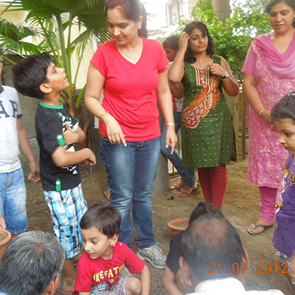 Volunteering at Plant Awareness Camp for Children for A Kids Fun Club, August 2012