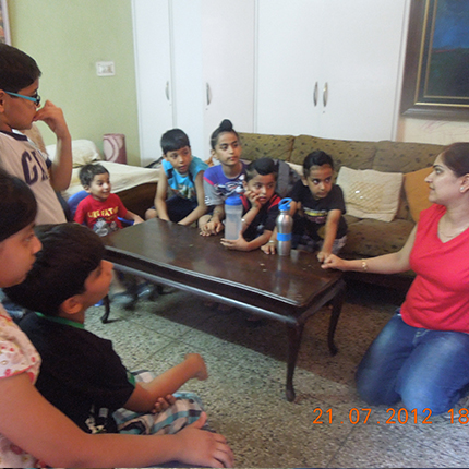 Volunteering at Plant Awareness Camp for Children for A Kids Fun Club, August 2012